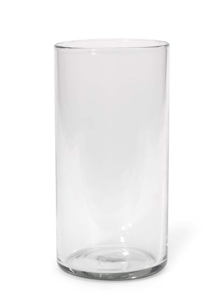 Cylinder Vase Clear Glass 4 x 8 inches D S